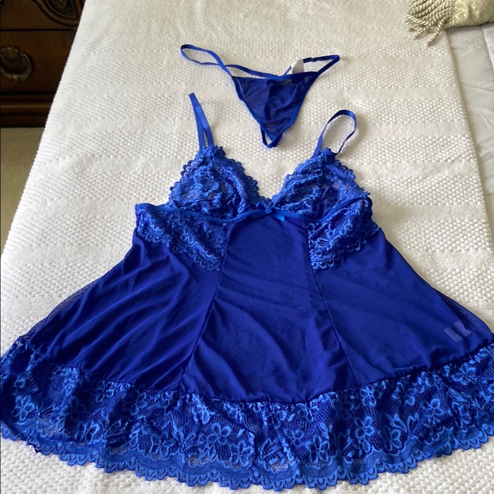 2for $20: Blue Lace Women's Intimate Set
